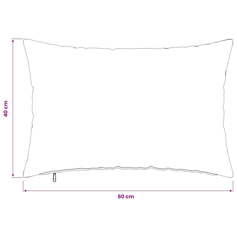 Cushion, Rectangle 40cm H x 60cm W, Pink
