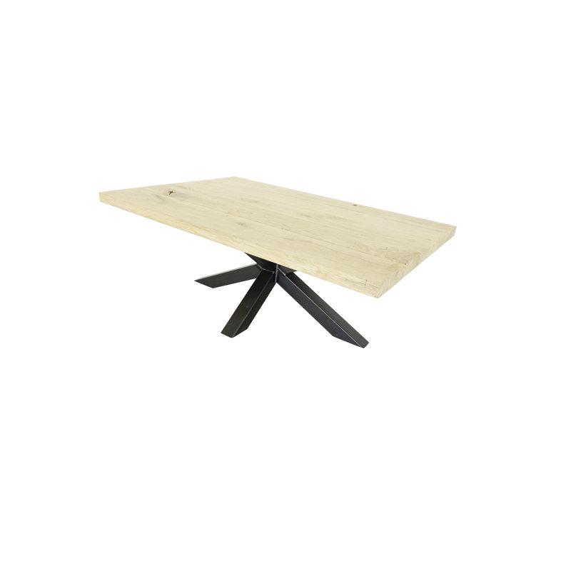 Eddy Solid Wood Pedestal Coffee Table, 44cm H x 120cm L x 80cm W