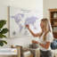 Carte du monde personnalisée «On My List I Push Pin»-2082886654-2084165589