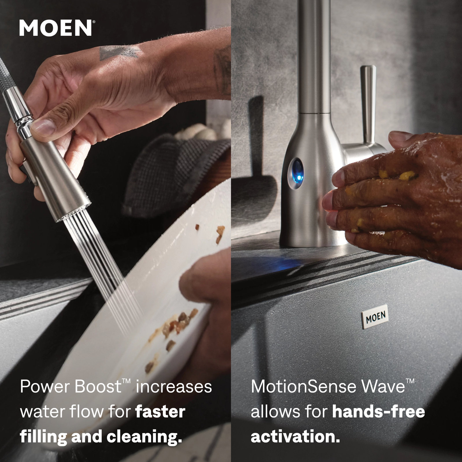 Moen Align MotionSense Spring Faucet, Spot Resist Stainless