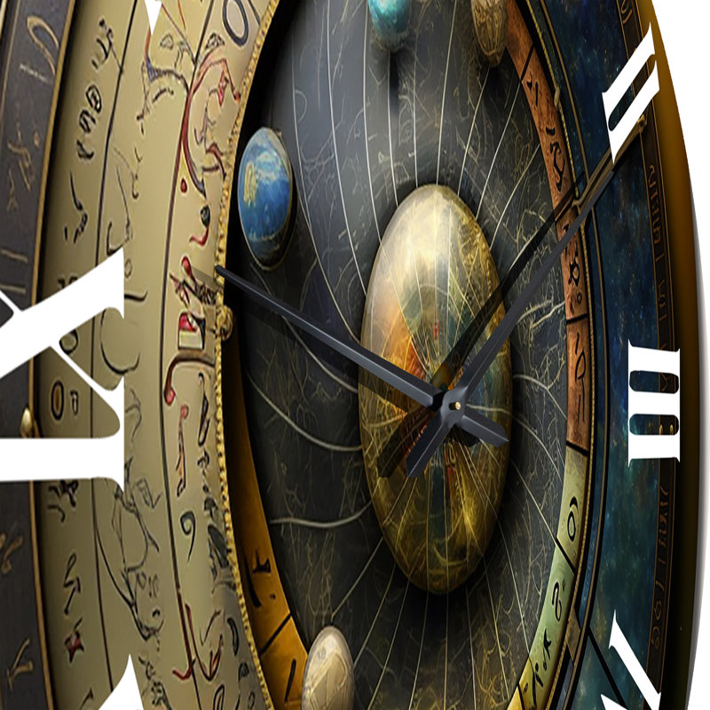 Horloge murale en métal, Très grand