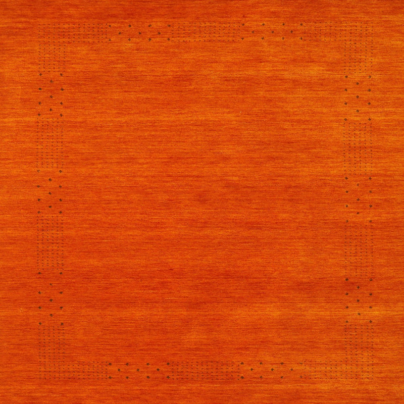 Tapis de zone rouge contemporaine, Carré 3 pi