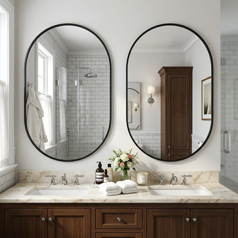 Aluminum Alloy Runway Wall Mirror