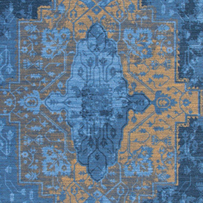 Bleu empire saxon, Tapis de couloir 2 pi 1 po x 7 pi 8 po