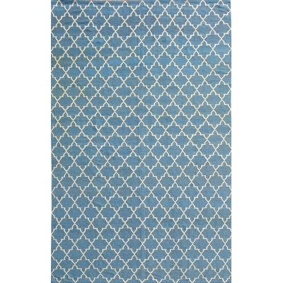 Geometric Area Rug in Blue