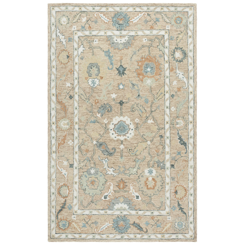 Metro Hand Tufted Wool Oriental Rug, Rectangle 4' x 6'