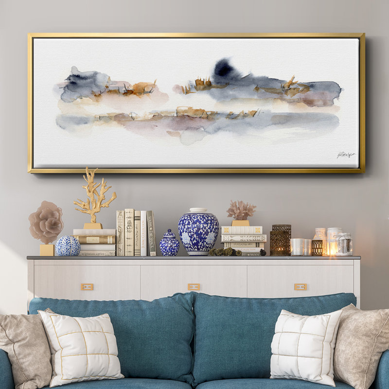 Reeds & Cattails I- Framed Canvas
