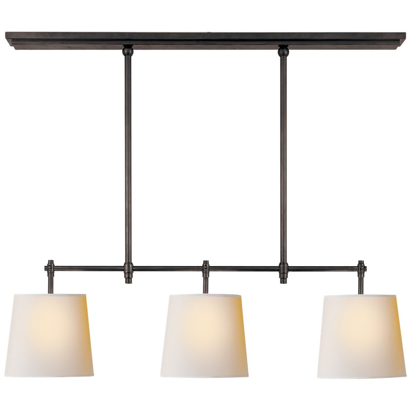Bryant 3 - Light Pendant, Bronze, 20" H x 36" W x 8" D