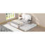 Lit simple avec expérience de sommeil confortable - Structure et lit gigognes à plateforme blanche pour des années d'utilisation-304802782