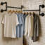 109cm Wall Mounted Metal Clothes Hanging Rail