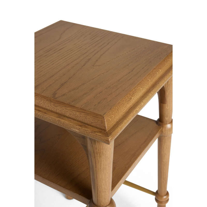 Peony Side Table, Chestnut
