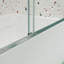 Porte de douche à dérivation, porte coulissante, avec verre trempé de 1/4 po-112608409