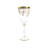 Vivience - 4 Pc Gold Butterfly Design Water Glasses, 8.75 oz