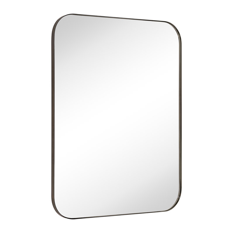 Miroir mural Josilyn, 48 po x 36 po, Bronze frotté à l'huile