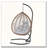 Foldable Hanging Egg Chair with Stand: HDPE Wicker, Removable Headrest & 330 lbs Capacity-138252511-138252510