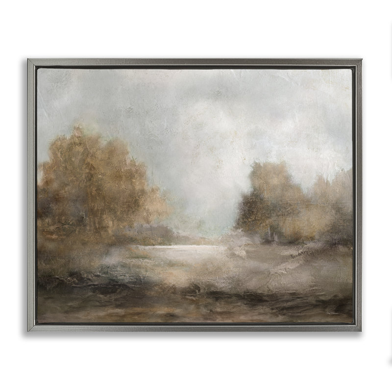  Art mural sur toile flottant, "Scenic Atmosphere", H 25 po x l 31 po, Cadre flottant gris lustré
