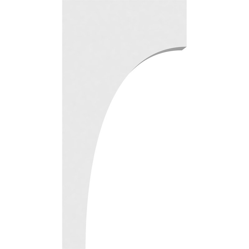 Corbeau standard en PVC de qualité architecturale Stockport de l 3 po x P 9 po x H 18 po, H 18 po x l 3 po x P 9 po