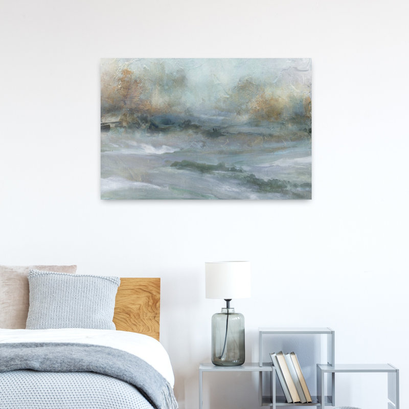 «Springs», premier signe abstrait contemporain, paysage côtier paisible, H 36 po x l 24 po