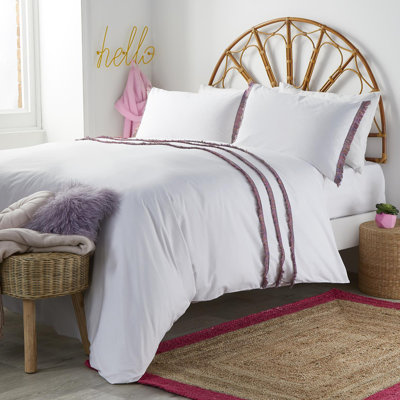 Jazz Cotton No Pattern Duvet Cover Set with Pillowcases