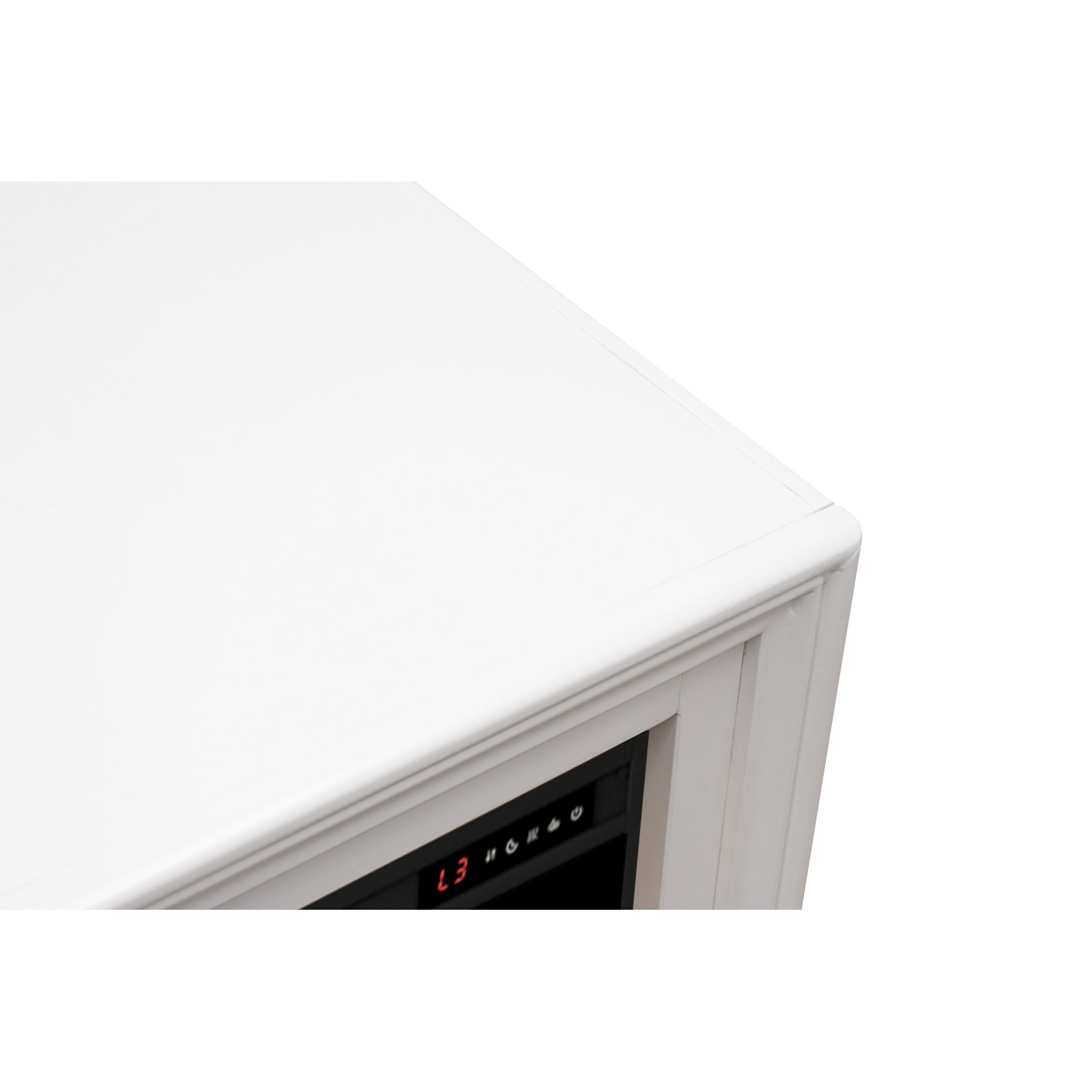 Satie 48" TV Stand with Fireplace, White
