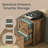 File Cabinet, 2-Drawer Office Storage Cabinet, Adjustable Rail, Printer Stand For Study, Modern, Brown-1142196411