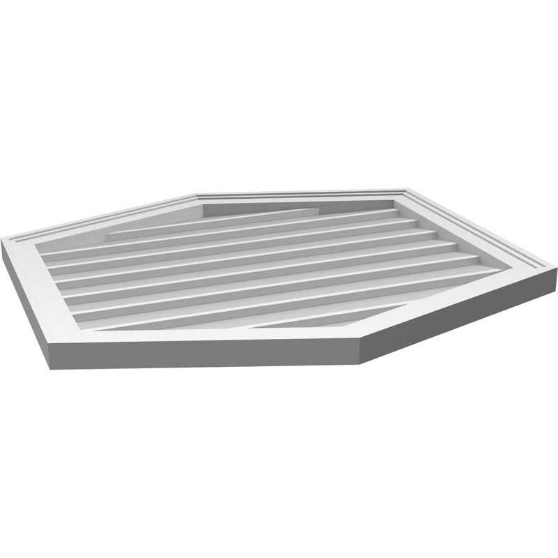 Ventilé vertical à pignon vertical 4/12 po, H 28 po x l 30 po x P 1,5 po