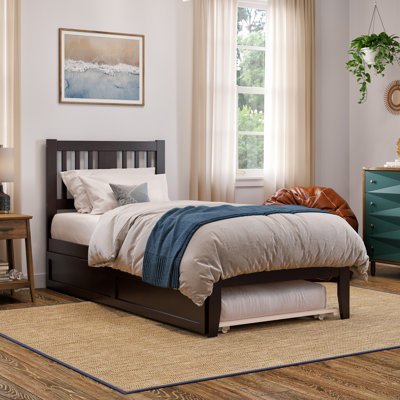 Zosia Solid Wood Storage Platform Bed