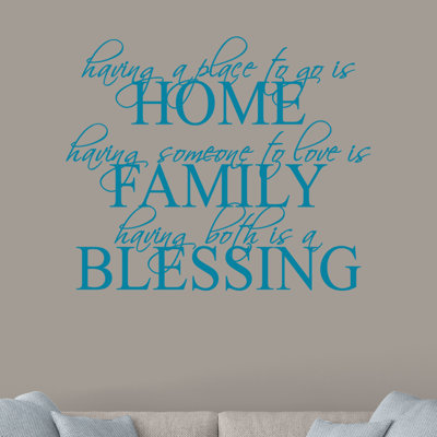 Adhésif décoratif « Home Family Blessing » Henline