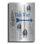 «The Blue Moose - This Way I» par Lightbox Journal, art mural en métal, 16 po x 24 po-163392366