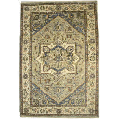 Hand Knotted Wool Floral Rug