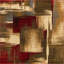 Tapis contemporain Trejo couleur vin carré-1469208200