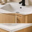 48 Inch Resin Vanity Top Only, Glossy White Integrated Sink Basin, Solid Surface Bathroom Vanity Top for Large Vanity Cabinet Replacement
