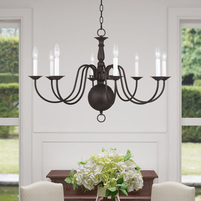 Benedetto 8 - Light Steel Classic / Traditional Chandelier
