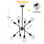 Lustre sphérique spoutnik 8 lumières 8 lumières-627878999