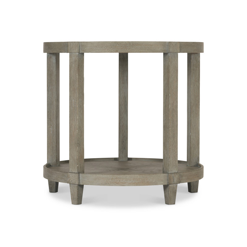 Albion Solid Wood 5 Legs End Table with Storage