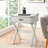White 1-Drawer Coffee Table with Wooden Top &amp; Metal Corners, Space-Saving for Living Room/Bedroom-805504784