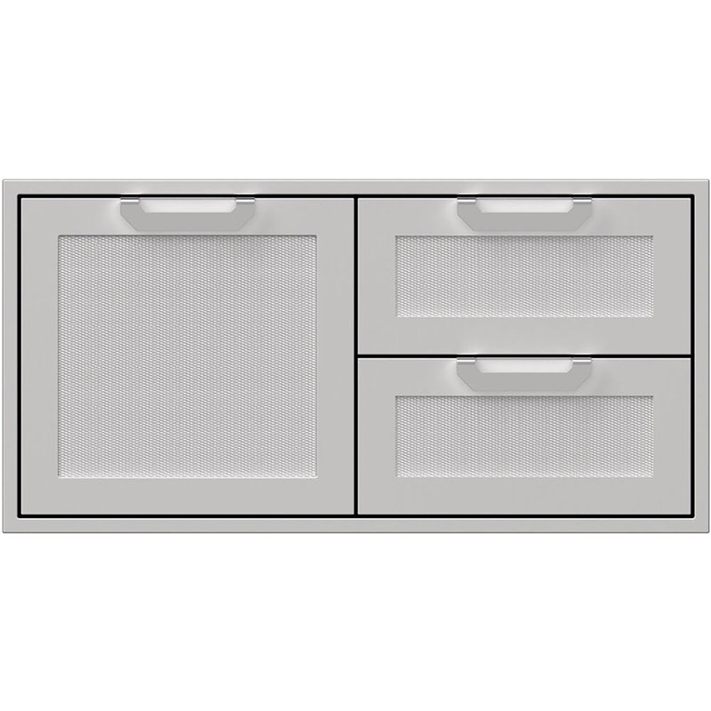Hestan 42-Inch Outdoor Combo Door/Drawer in Stainless Steel