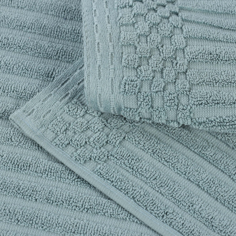 Ensemble de serviettes en coton Kleiman, Vert