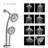 Multifunction Dual Shower Head 4.7" Round Shower-77055374