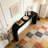52" Wood Console Table with Curved Edge-2017893447