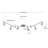 Payton 6 -Light Swing Arm Track Track Kit with Dimmable and Adjustable Head-49505213