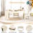 Philippe Kids Art Table And Chair Set, Kids Art Easel And Wooden Activity/Craft Table With 2 Chairs, Storage Bins, Paper Roll, Paint Cups-112651554