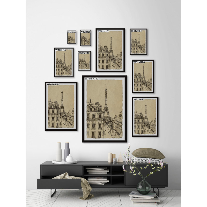 Dreamy Paris - Single Picture Frame Print, 30cm H x 20cm W x 3.81cm D