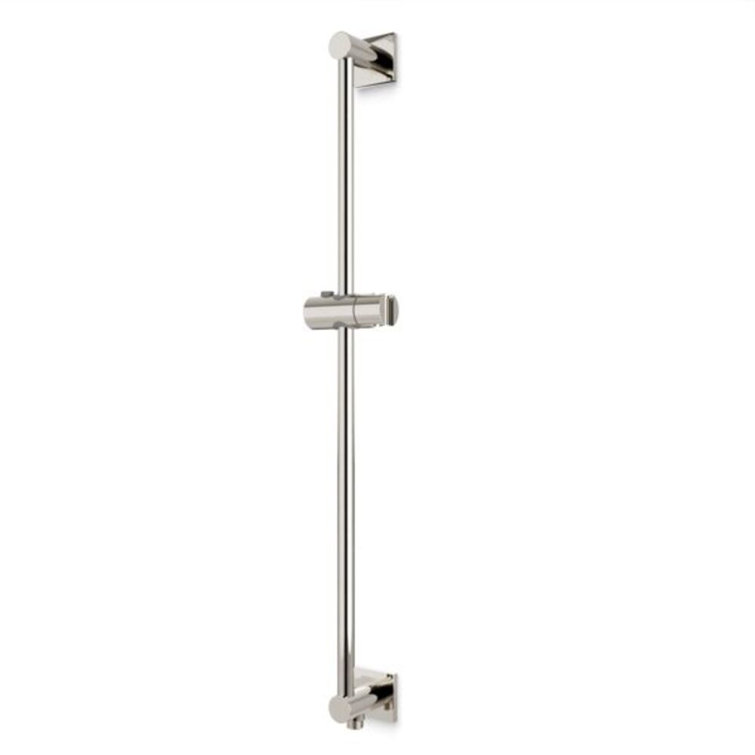 Slidebar With Integrated Water Connection Square Escutcheons Brushed Nickel