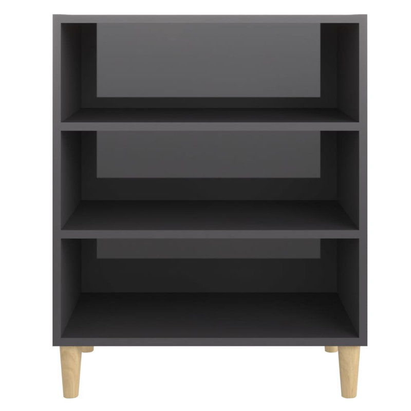 Skelmersdale 57cm Sideboard, High Gloss Grey