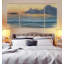 A Premium Blue Horizon - Ensemble de 3 reproductions sur toiles tendues-457886720