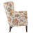 Colette Cream Nailhead 30" W Upholstered Armchair with Wingback-33087182