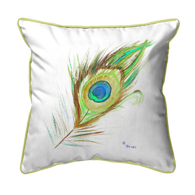 Coussin intérieur/extérieur Peacock Feather
