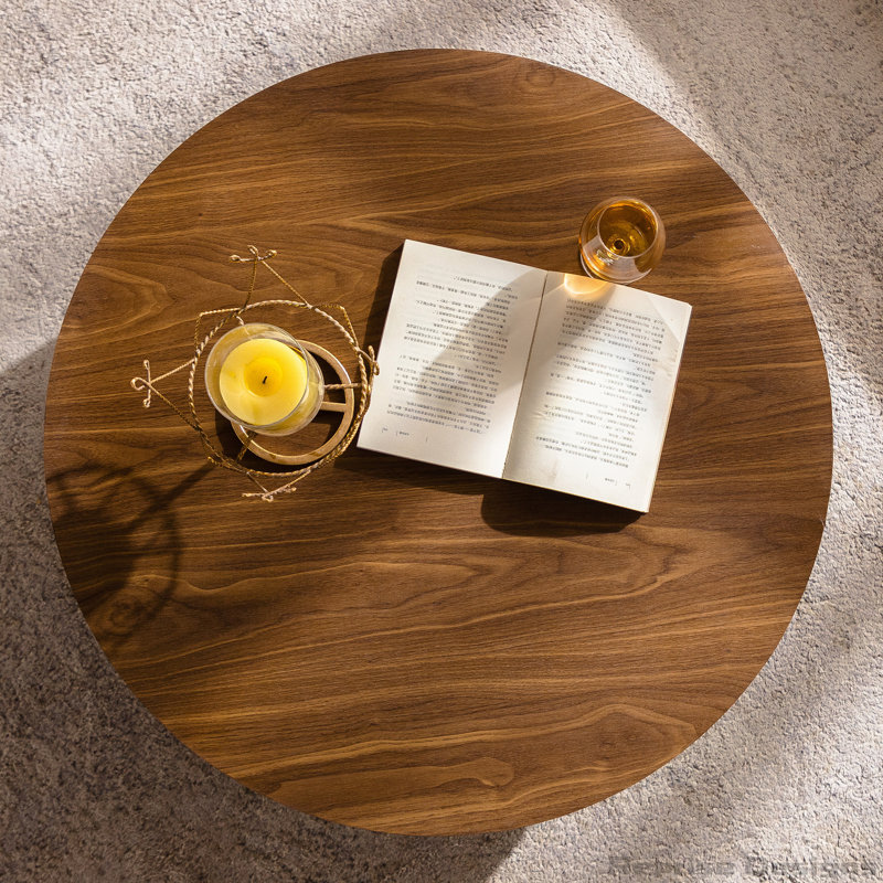 30.51" Round Wood Coffee Table