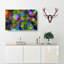 Rainbow Leaf Abstract In Abstract - Wrapped Canvas Painting-55341547